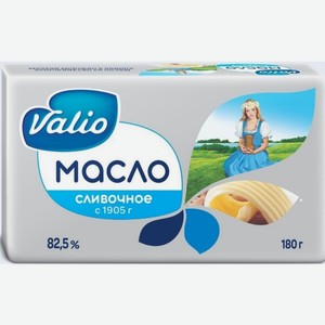 Масло Valio кислосливочное фасованное 82,5%, 180 г