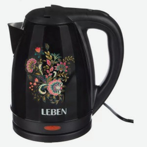 Чайник электрический Leben Цветы, 1500 Вт, 1,8 л, шт