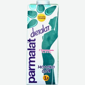 Молоко Parmalat Dietalat с витаминами ультрапастеризованное 0,5%, 1 л, шт