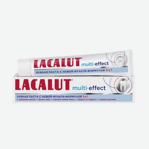 Зубная паста Lacalut Multi-effect 5в1, 75 мл, шт