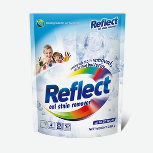 Стиральный порошок Reflect Oxi Stain Remover кислородный для белых и цветных тканей, 250 г