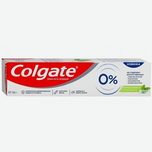Паста зубная Colgate Zero Бодрящая свежесть, 130 г