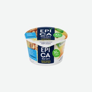 Йогурт Epica Груша, ваниль, грецкий орех 5,3%, 190 г