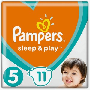 Подгузники Pampers Sleep & Play 11-16 кг, размер 5, 11 шт, шт