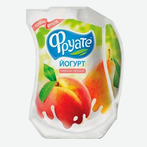 Йогурт питьевой Фруате Персик и груша 1,5%, 950 г