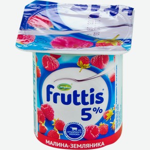 Продукт йогуртный Fruttis Сливочное лакомство со вкусом инжира и чернослива, малины и земляники 5%, 115 г