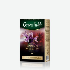Чай черный Greenfield Spring Melody байховый листовой с чабрецом и мятой, 100 г
