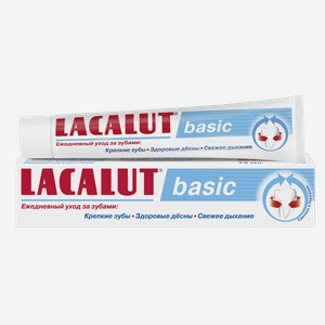 Зубная паста Lacalut Basic, 75 мл, шт