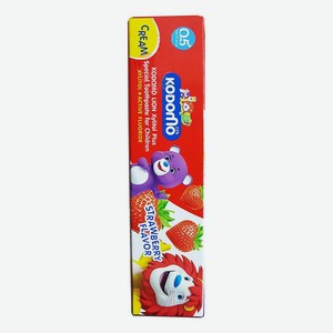 Зубная паста со вкусом клубники от 6 месяцев Kodomo Cream: Паста 40г