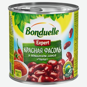 Фасоль BONDUELLE красная в томатном соусе чили, 400 г