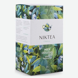 Чай зеленый Niktea Молочный Улун в пакетиках, 25х2 г