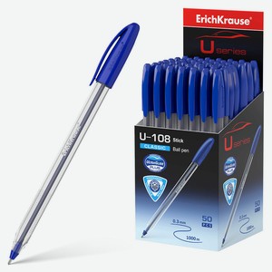 Ручка шариковая ErichKrause U-108 синяя, 1 шт