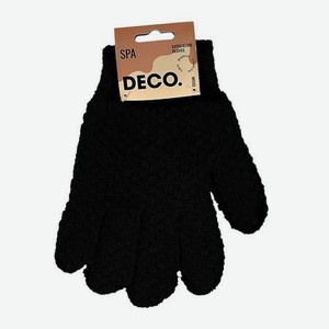 Мочалка-перчатки для душа отшелушивающие из бамбукового волокна (черные)