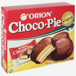Пирожное Orion Choco Pie в глазури 12шт*30г