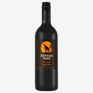 Вино Африкаа Парк Пинотаж СОРТОВОЕ ОРДИНАРНОЕ красное сухое 14-14,5% 0,75л (Южная Африка)