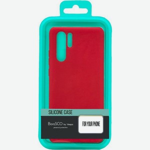 Силиконовый чехол BoraSCO для iPhone X/Xs (матовый) красный