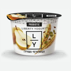 Йогурт Либерти груша-чечевица, 130г