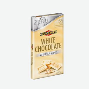 Шоколад без сахара Квикбери белый Шоколатес Торрас кор, 75 г