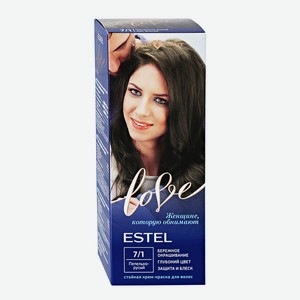 Крем-краска Estel Love для волос тон 7-1 пепельно-русый, 100мл Россия