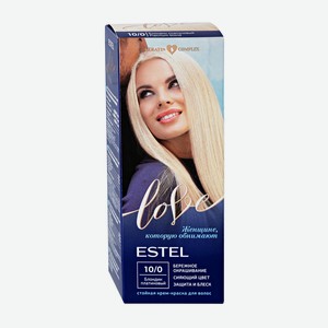 Крем-краска Estel Love для волос 10-0 блондин платиновый, 100мл Россия