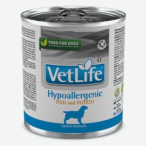 Консервы для собак Farmina Vet Life Диетические гипоаллергенные с рыбой и картофелем 300 г