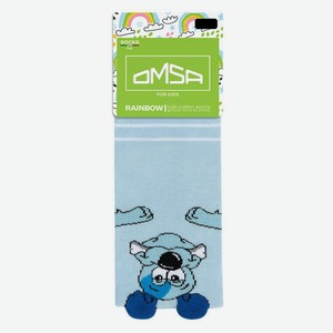 Носки для мальчиков OMSA kids rainbow blu chiaro, р 27-30