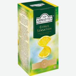 Чай чёрный Ahmad Tea Citrus Sensation с лимоном и лаймом, 25×1,8 г