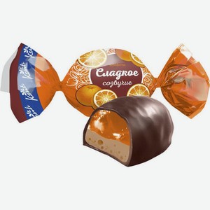 Конфеты Сладкое созвучие Konti апельсин с шоколадом, 1 кг
