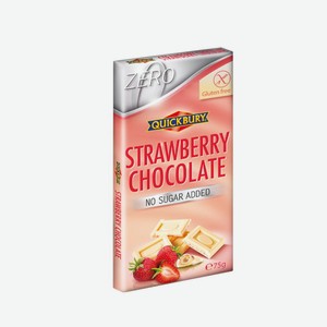 Шоколад без сахара Квикбери с клубникой Шоколатес Торрас кор, 75 г