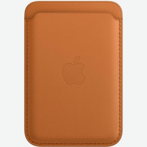 Кардхолдер для Apple iPhone Leather Wallet MagSafe Golden Brown