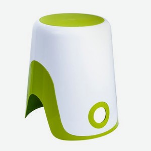 Корзина-стул для белья 2в1 Fixsen Wendy, 26 л, цвет бело-зеленый, выдерживаемый вес до 125 кг