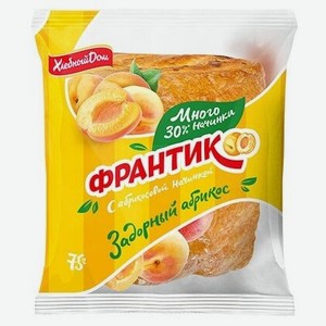 Булочка Ремесленный хлеб с абрикосовой начинкой, 75 г
