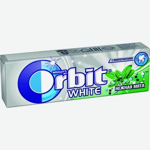 Жевательная резинка Orbit White Освежающая Мята, 13,6 г
