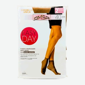 Носки женские Omsa Easy Day Calzino телесные, 40 den, 2 пары, шт