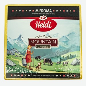 Сыр Heidi Швейцарский горный твердый 52%, 100гр