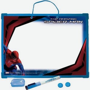 Набор канцелярский Kinderline Spider-Man Пиши-стирай Доска малая и фломастеры, 20х28х1 см, шт