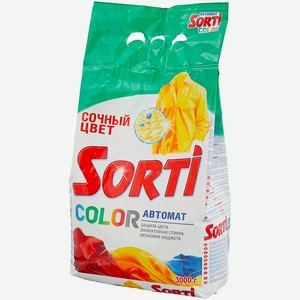 Стиральный порошок Sorti Color Автомат, 3 кг