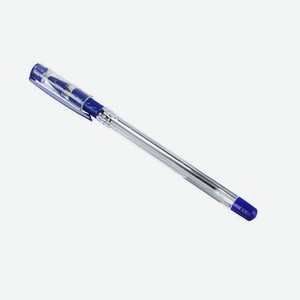 Ручка шариковая синяя с резиновой накладкой, шт
