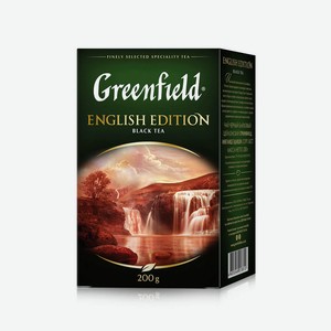 Чай черный Greenfield English Edition байховый крупнолистовой, 200 г