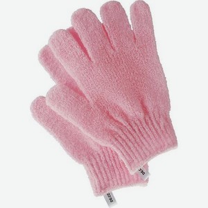 Перчатки для душа отшелушивающие (розовые)