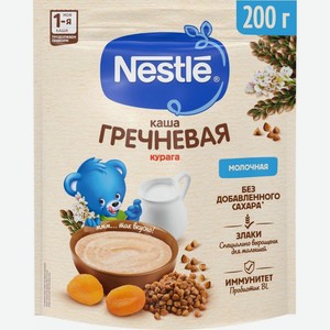 Каша Nestle Молочная Гречневая с курагой 200г