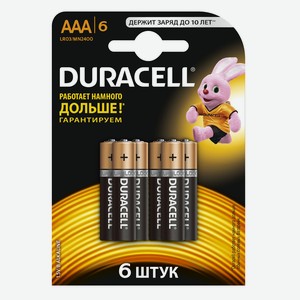 Батарейки Duracell LR03-6BL Basic