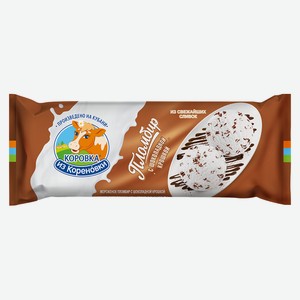 БЗМЖ Мороженое пломбир Кореновка полено с шоколадной крошкой 400г