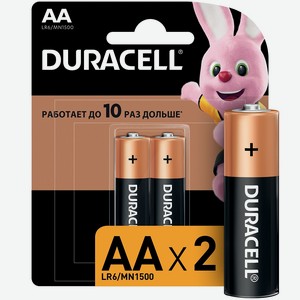 Батарейки Duracell LR6-2BL Basic new