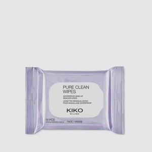 Салфетки для лица для снятия макияжа в компактной упаковке KIKO MILANO Pure Clean Wipes Mini 10 шт