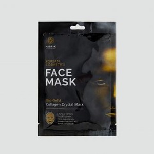 Маска для лица гидрогелевая с био золотом FABRIK COSMETOLOGY Bio Gold Collagen Crystal Mask 1 шт