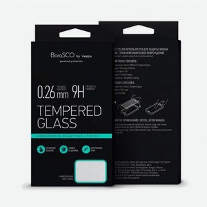 Защитное стекло BoraSCO Full Cover+Full Glue для Xiaomi Mi 9 SE Черная рамка