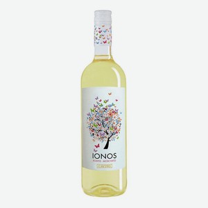 Вино Ионос белое сухое 0,75л 11,5%