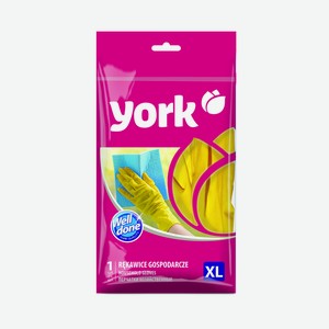 Перчатки хозяйственные York резиновые суперплотные, XL Китай