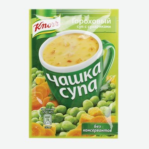 Суп Knorr Чашка супа Гороховый с сухариками, 15,5 г